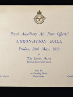 Royal Auxiliary Air Force Officers' Coronation Ball 1953