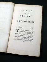 Letters on the Spirit of Patriotism (1752)