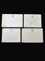 Four invitations from Air Vice-Marshal R L R Atcherley