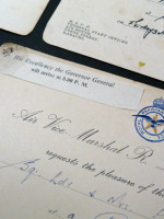 Four invitations from Air Vice-Marshal R L R Atcherley