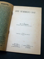 One Summer's Day, Comedy, in Three Acts (1900)