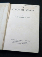 A Study of Words (1911, first edition)