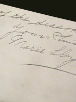 Marie Lloyd, music hall singer, signed handwritten letter