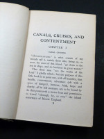 Canals, Cruises, and Contentment (1921, first edition)