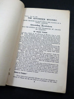 The Kitchener Mystery (1926, first edition)