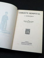 Christ's Hospital, A Retrospect (1923, first edition)