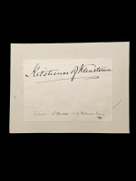 Henry Horatio, 1st Earl Kitchener of Khartoum signed card