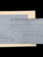 Field Marshal F S Roberts, signed envelope, South Africa c1902