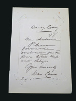Dan Leno, handwritten signed letter 