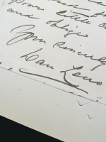 Dan Leno, handwritten signed letter 