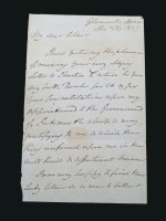 Prince William Frederick, Duke of Gloucester, handwritten letter
