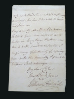 Prince William Frederick, Duke of Gloucester, handwritten letter
