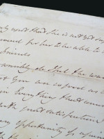 Prince William Frederick, Duke of Gloucester, handwritten letter