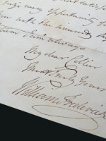 Prince William Frederick, Duke of Gloucester, handwritten letter