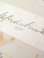 Autographs: H Rider Haggard, C J Cutliffe Hyne & Alfred Austin