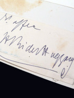 Autographs: H Rider Haggard, C J Cutliffe Hyne & Alfred Austin