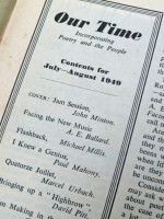 John Minton cover, Our Time, July-August 1949