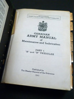 Canadian Army Manual of Maintenance and Lubrication, Part 1