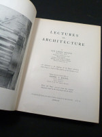 Lectures on Architecture (1929, first edition)