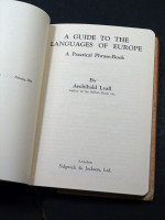Guide to 25 Languages of Europe (1932, first edition)