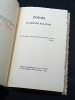 Poems (1931, signed first edition)