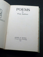 Poems by Four Authors (1923, first edition)