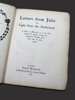 Letters from Julia (1897, signed by W T Stead)