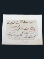 DUKE OF WELLINGTON signed handwritten 1838 envelope