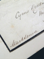 Mark Lemon, handwritten & signed envelope c1860