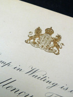 Viceroy of India State Ball invitation and dance card 1919