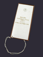 Viceroy of India State Ball invitation and dance card 1919