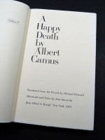A Happy Death (1972, first edition)