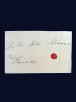 Charles John Kean, Irish actor, autograph