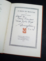 A Man in Winter (1972, signed first edition)