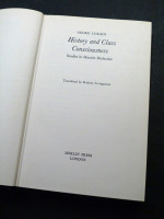 History and Class Consciousness, Studies in Marxist Dialectics