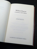 William Roscoe, Commerce and Culture (2008, first edition)