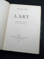L'Art, Entretiens réunis par Paul Gsell (1926)