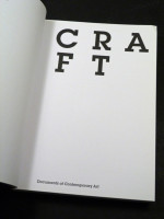 Craft (Whitechapel: Documents of Contemporary Art)