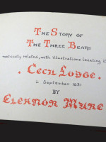 The Story of the Three Bears (1967, first edition)