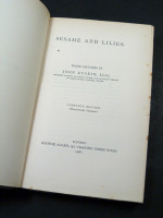 Sesame and Lilies (1906)