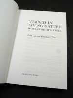 Versed in Living Nature, Wordsworth's Trees (first edition)