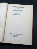 The Faber Book of Comic Verse (1944, signed copy)