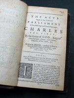 Scottish Law: Acts Passed in the First Parliament of Charles I etc