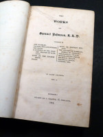 The Works of Samuel Johnson (complete in 8 volumes, 1816 / 1817)