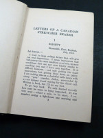 Letters of a Canadian Stretcher Bearer (1918, first edition)