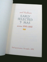 Early Selected Y Mas, Poems 1949–1966