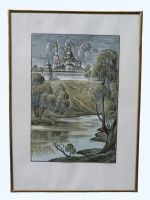 RUSSIAN ART: Old Pond, New Jerusalem Monastery (1984)