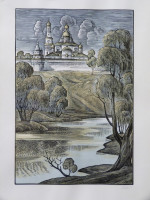 RUSSIAN ART: Old Pond, New Jerusalem Monastery (1984)