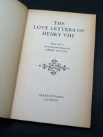 The Love Letters of Henry VIII (1949, first edition)