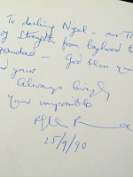 From Bedsitter to Household Name (1990, signed first edition)